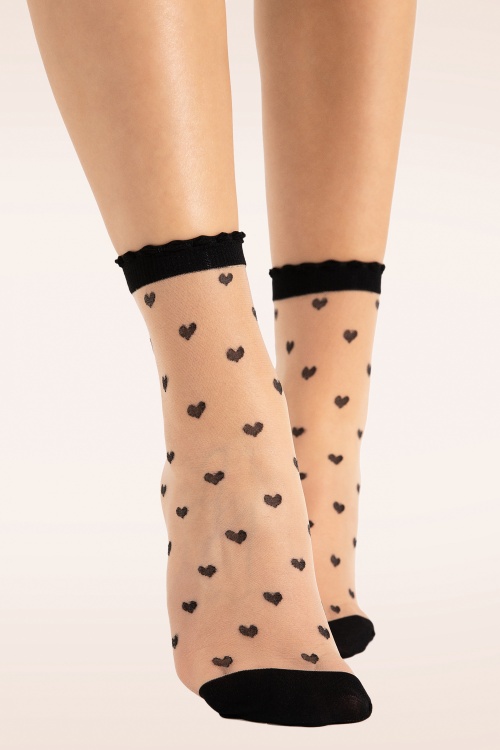 Fiorella - Iris Love sokken in poeder en zwart