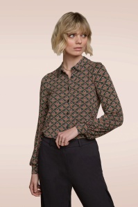 King Louie - Maisie jubilee blouse in libelle groen  2