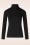 King Louie - Rollneck uni rib top in Beaujolais rood