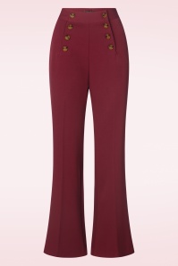 King Louie - Sally Broadway broek in cabernet rood