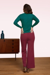 King Louie - Sally Broadway broek in cabernet rood 5