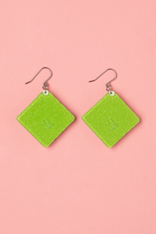 Erstwilder - Cosy Comfort Earrings in Green 3