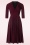 Vintage Diva  - Harlow swingjurk in aubergine 3