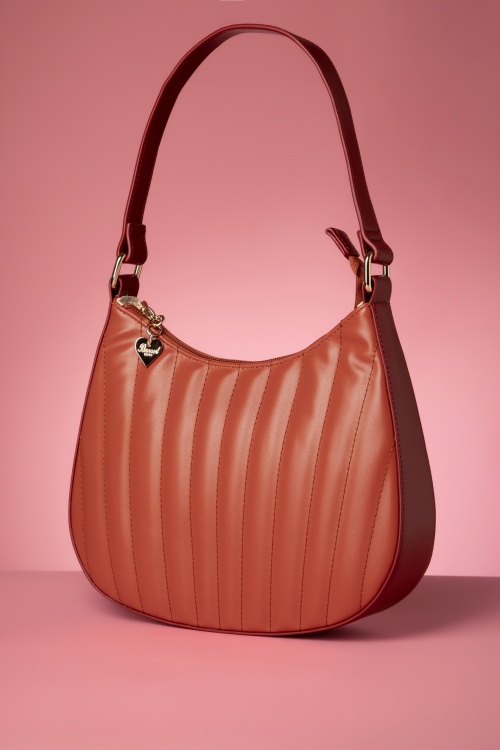 Banned Retro - Thelma Handbag in Burnt Red
