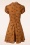 Bunny - 60s Vixey Fox Dress in Rust Brown 3