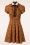 Bunny - 60s Vixey Fox Dress in Rust Brown 2