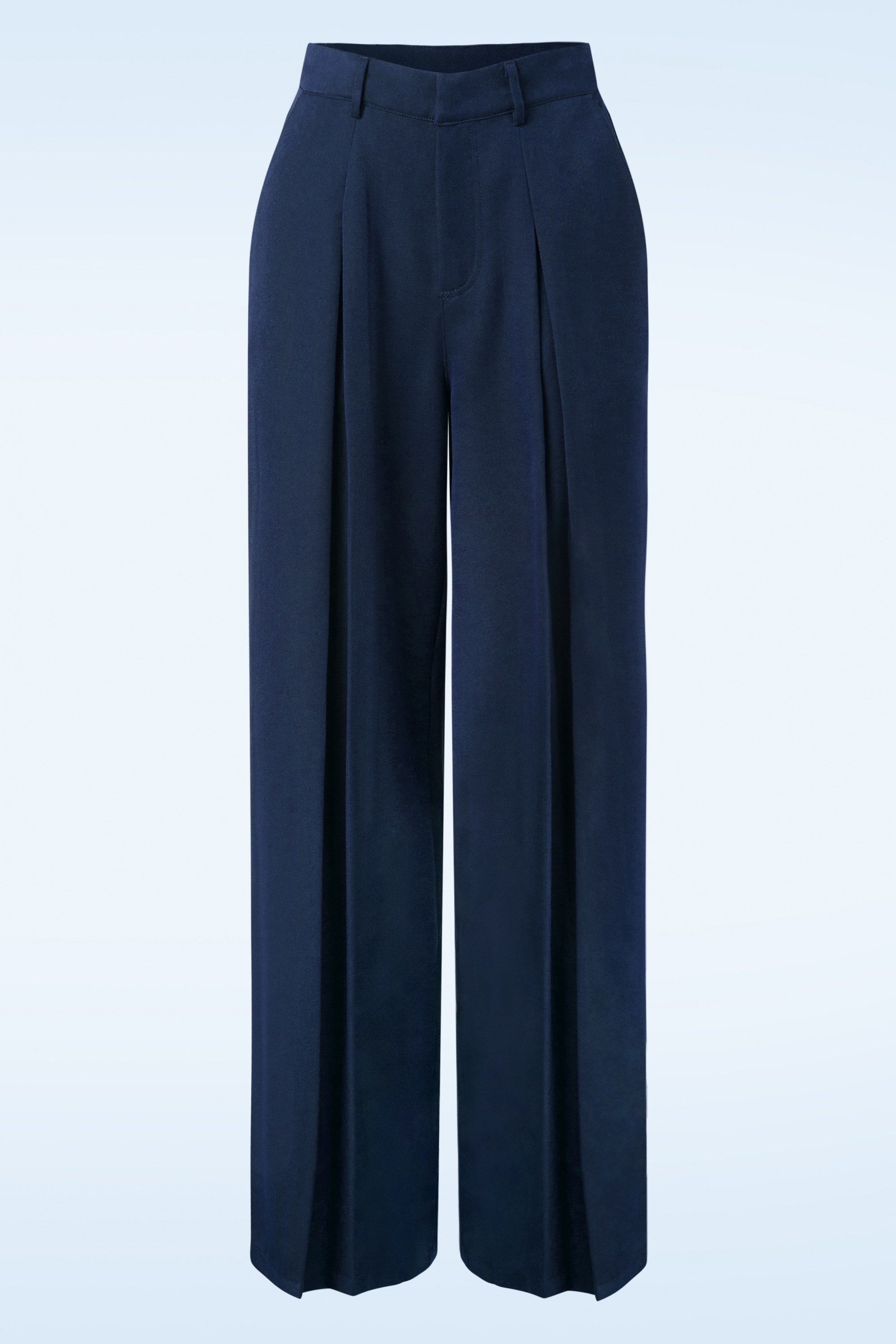 Banned Retro - Classic broek in marineblauw 2