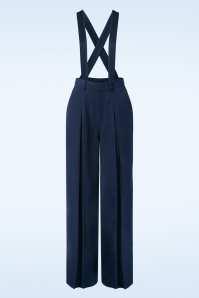 Banned Retro - Classic broek in marineblauw