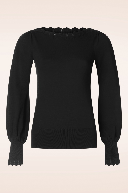 King Louie Audrey Club Bell Top in Black | Shop at Topvintage