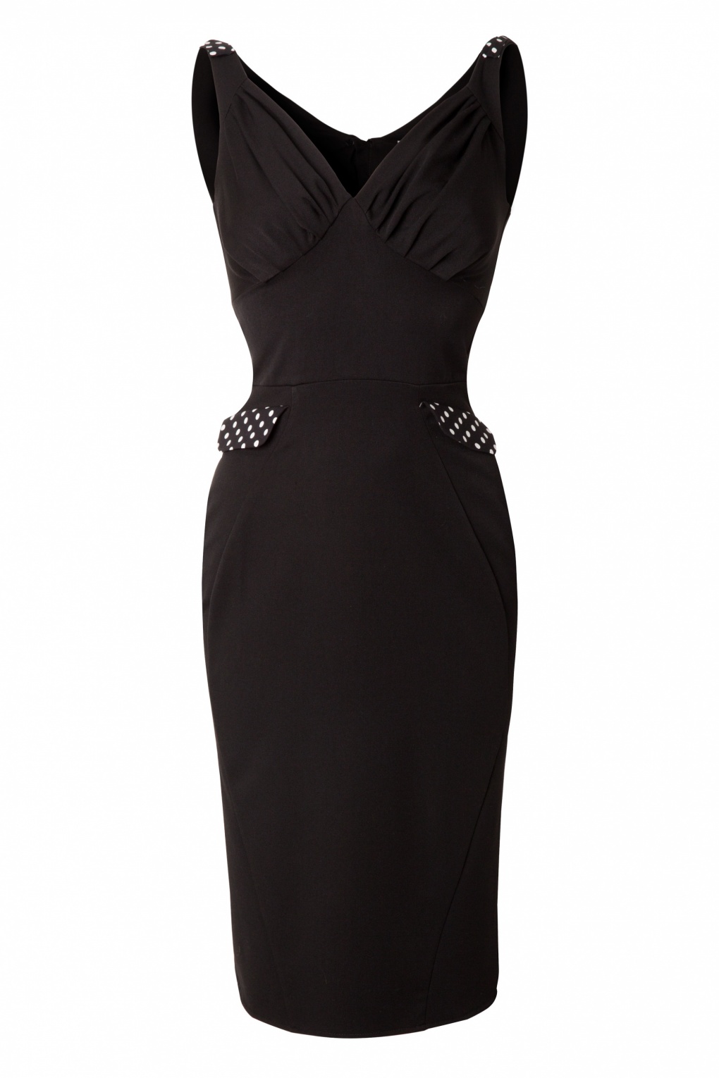 50s Felisha Retro fitted dress Black