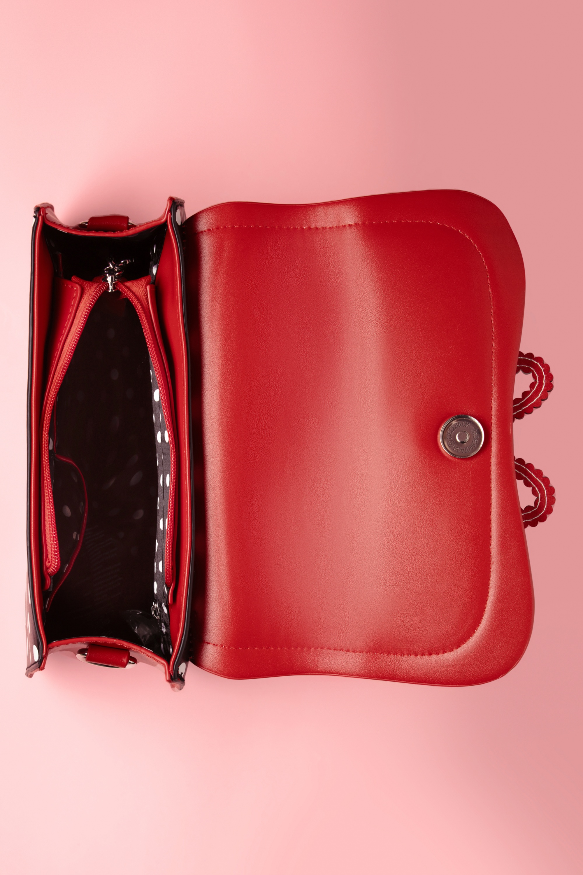 Banned Retro - Noelle handtas in rood 4