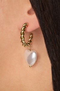 Day&Eve by Go Dutch Label - Lovely Pearl Earrings in Gold 