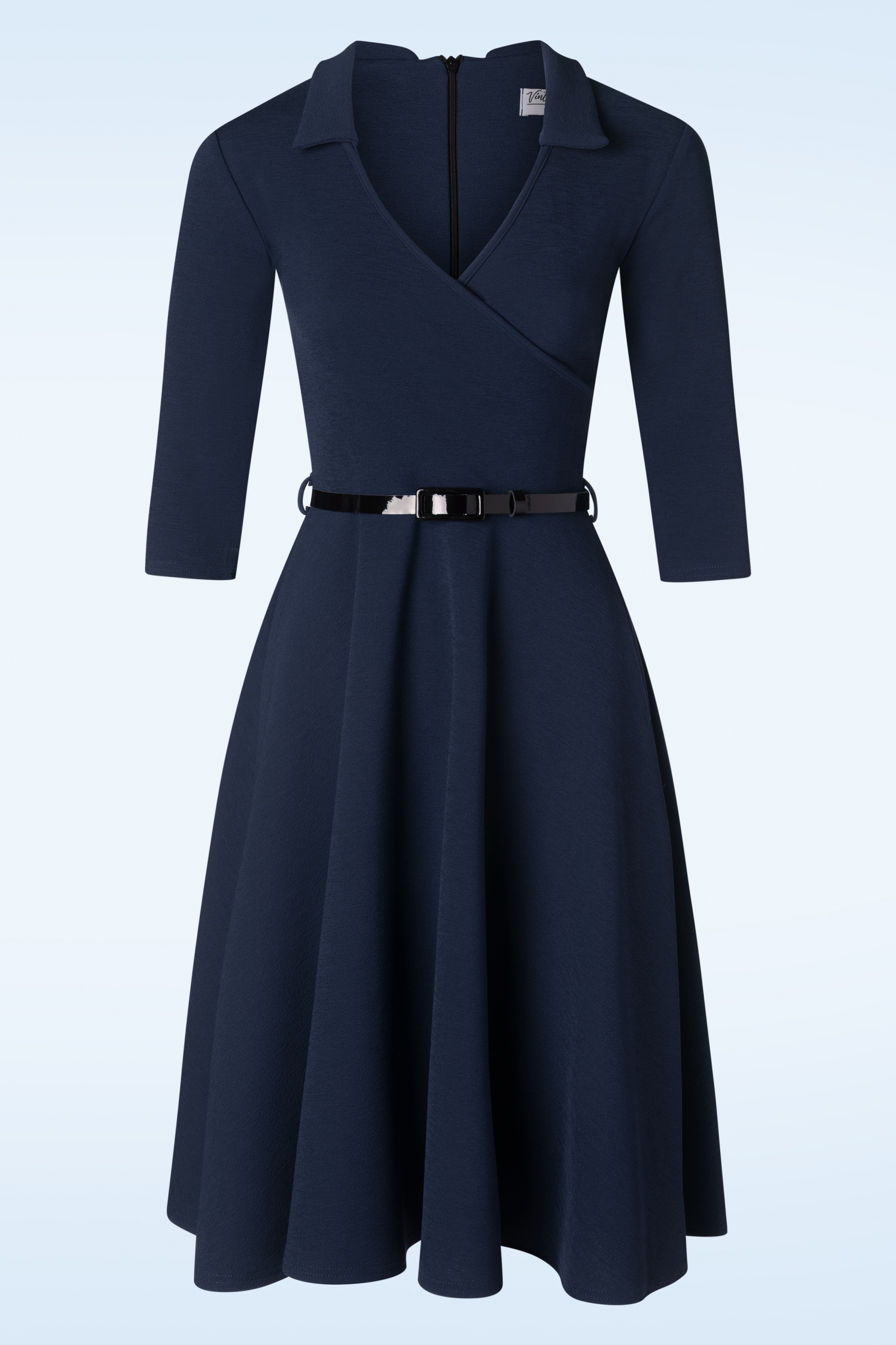 Vintage Chic for Topvintage Elena Swing Dress in Navy Shop at Topvintage