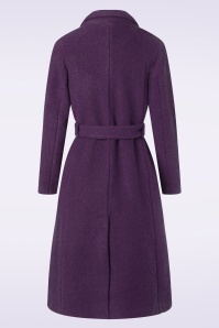 Purple belted coat best sale