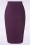 Vintage Chic for Topvintage - Eleonora pencil rok in aubergine 3