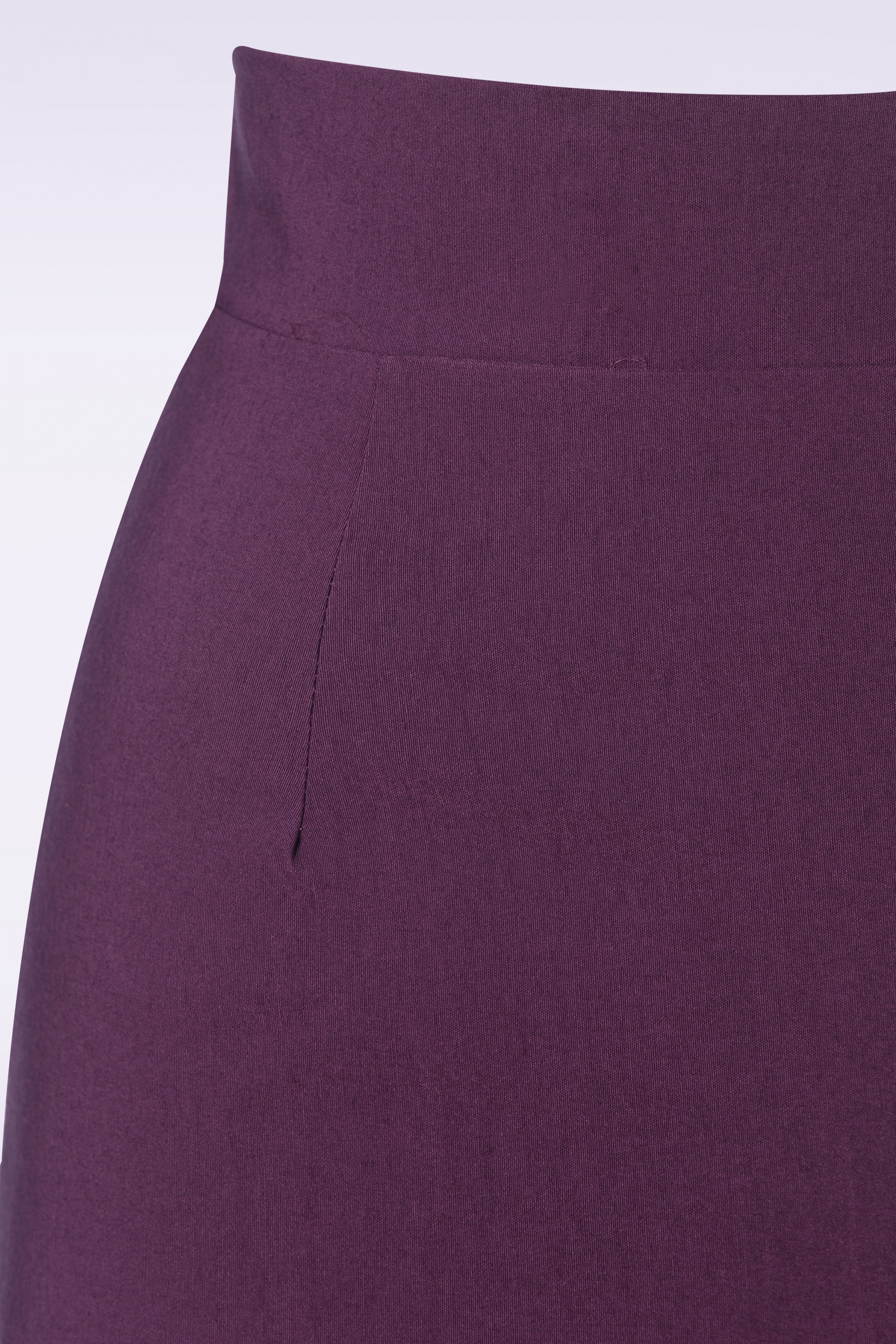 Vintage Chic for Topvintage - Eleonora pencil rok in aubergine 4