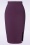 Vintage Chic for Topvintage - Eleonora pencil rok in aubergine 2