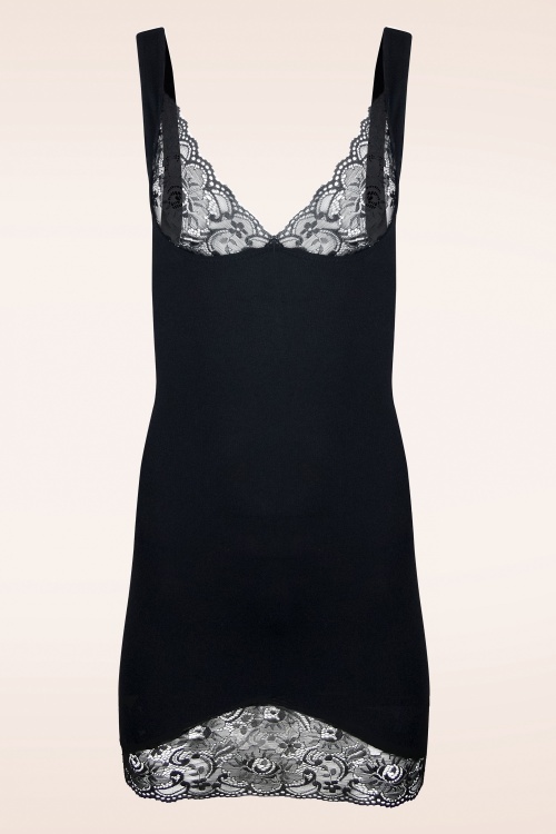 MAGIC Bodyfashion - Comfort kanten jurk in zwart 4