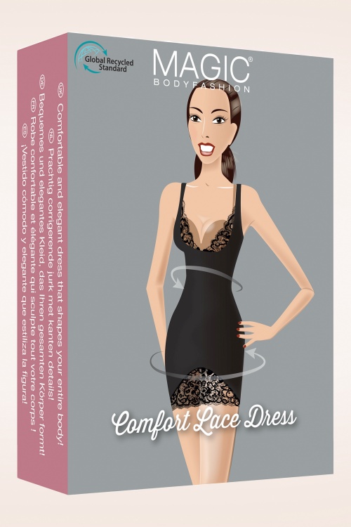 MAGIC Bodyfashion - Comfort Lace Kleid in Schwarz 3