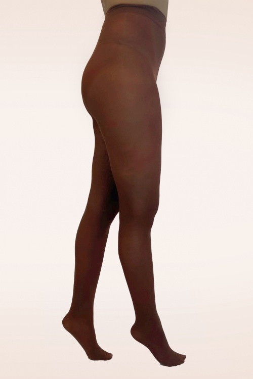Pamela Mann - Opaque Tights in Cacao Brown