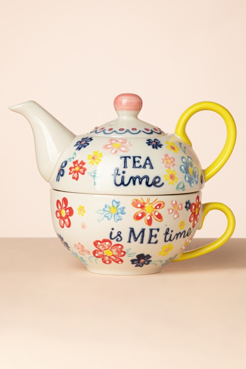 Sass & Belle - Folk Floral Tea for One  2