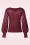 King Louie - Erin bell top borgo in cabernet rood 3