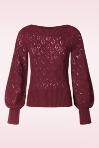 King Louie - Erin bell top borgo in cabernet rood 2