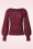 King Louie - Erin bell top borgo in cabernet rood 2