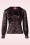 Glamour Bunny - Harriet blouse met kersenprint in zwart  3