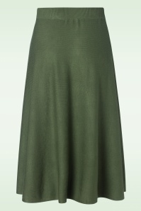 Banned Retro - Knit dream rok in bosgroen 2