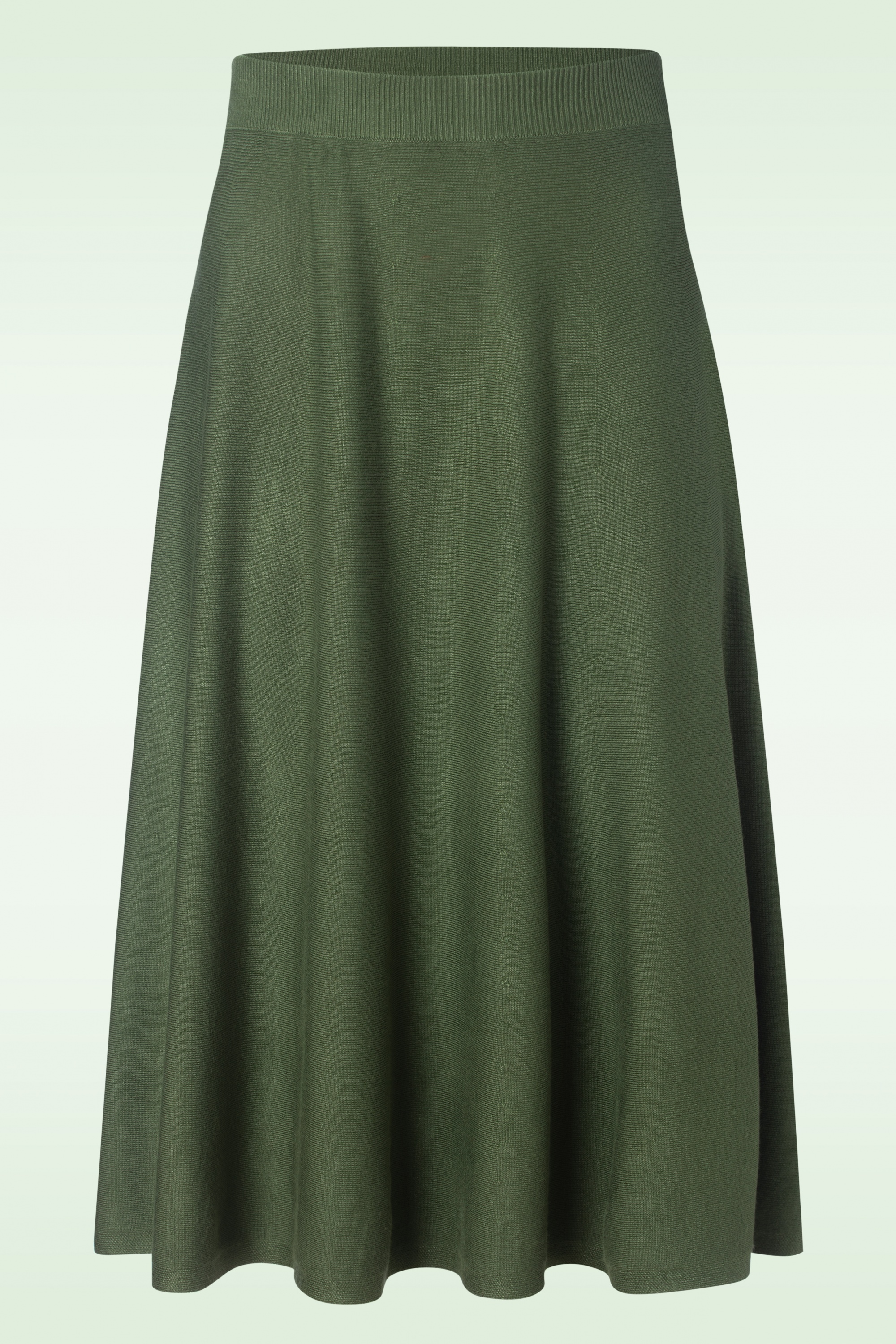 Banned Retro - Knit dream rok in bosgroen