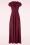 Vintage Chic for Topvintage - Rinda Velvet Maxi Jurk in Scarlet Rood