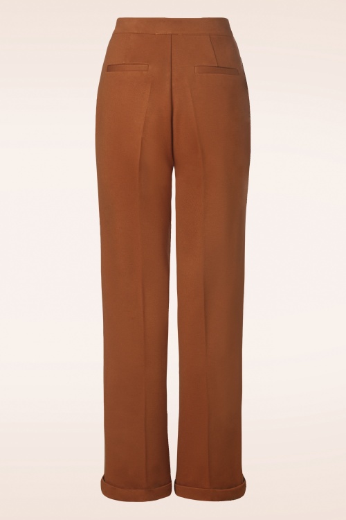 King Louie - Celi Sailor Aurora broek in cognac oranje 4