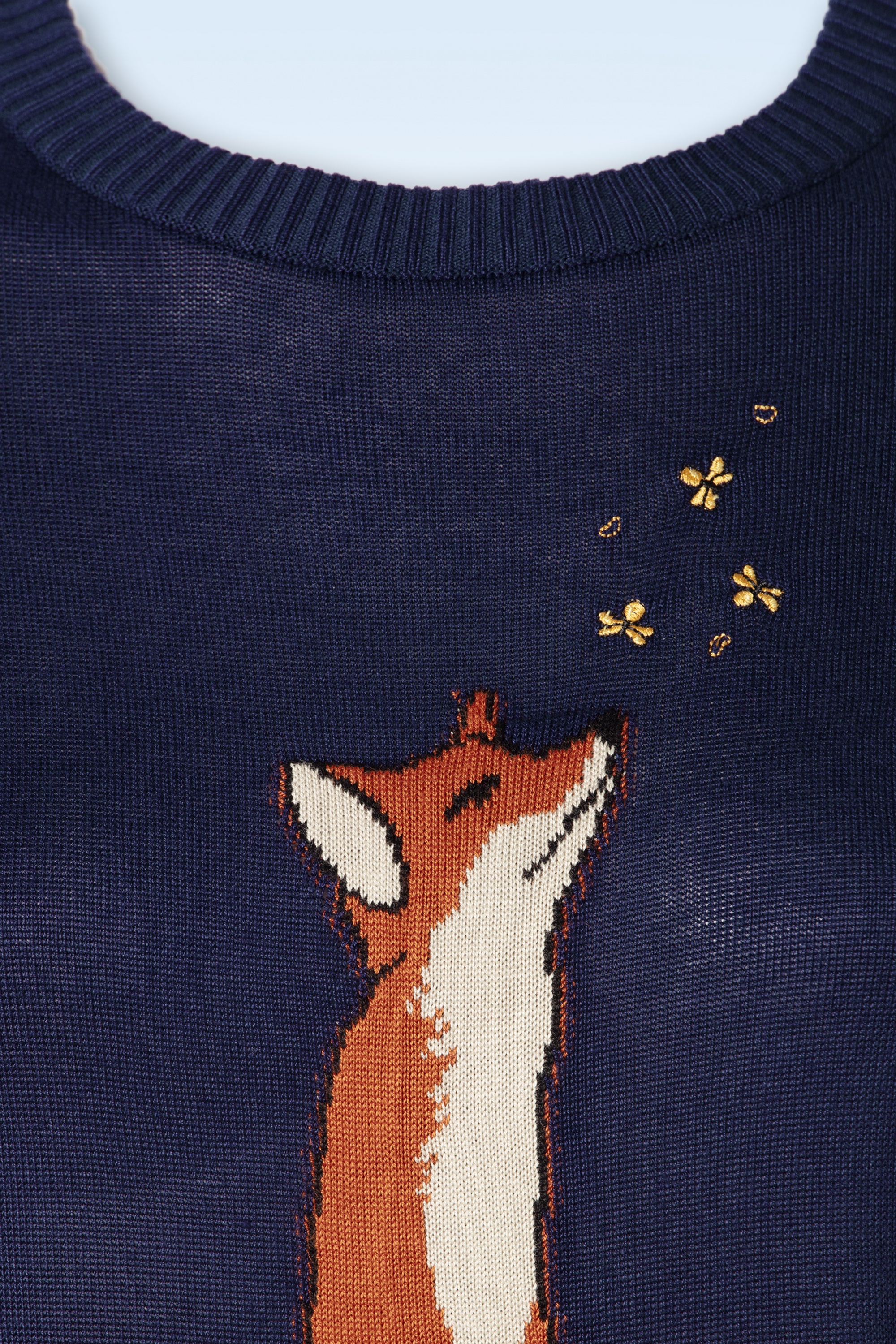 Vixen - Fox watching Firefly trui in marineblauw 3