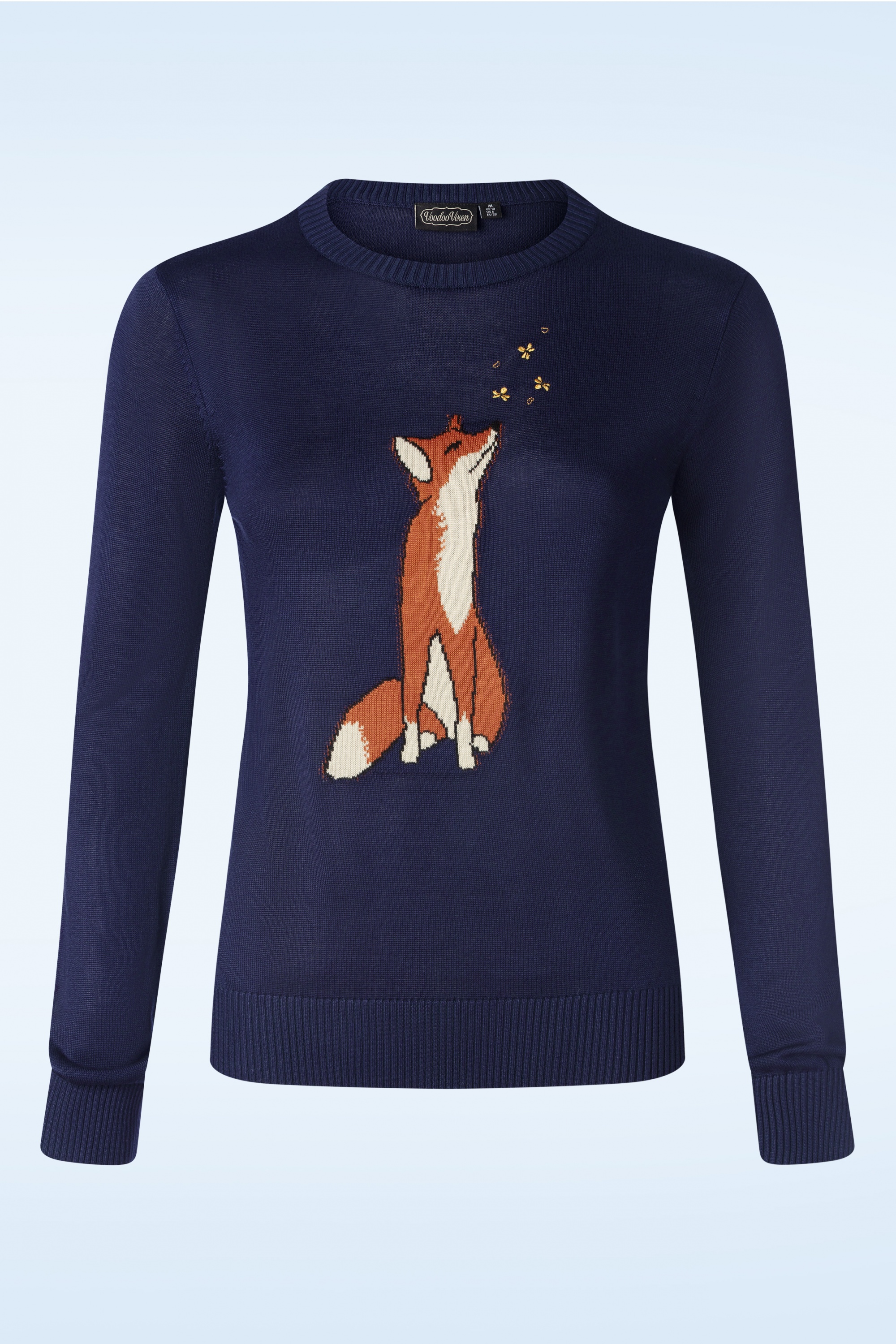 Vixen - Fox watching Firefly trui in marineblauw