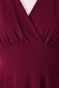Vintage Chic for Topvintage - 50s Helaine Swing Dress in Wine Red 4
