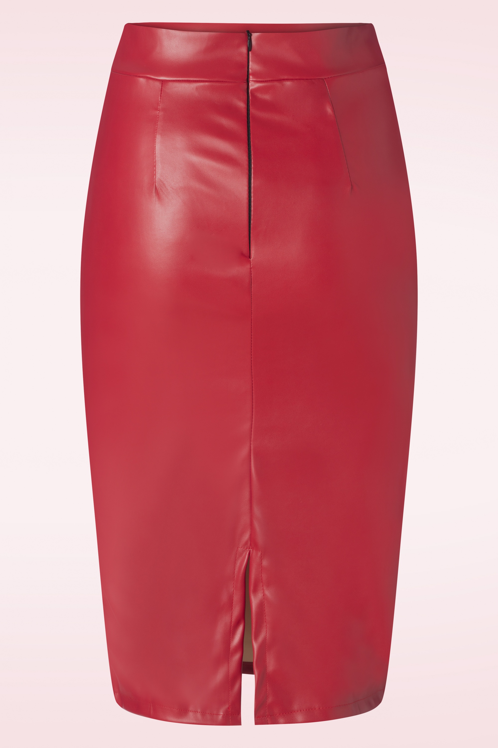 Vintage Chic for Topvintage - Lena pencil rok in rood 3