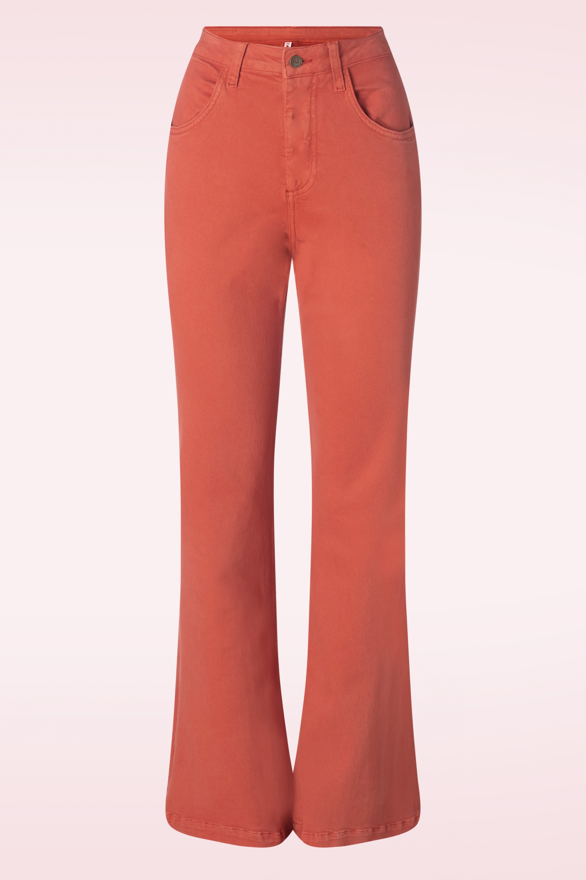 Blutsgeschwister - Yes, we flare broek in Mermaid Hair Deep Red 2