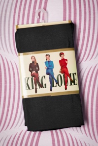 King Louie - Penelope Tights Années 60 en Noir 2