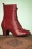 Miz Mooz - 40s Fabian Leather Ankle Booties in Red 3
