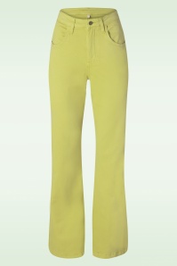 Blutsgeschwister - Yes, we flare broek in Budgie Yellow