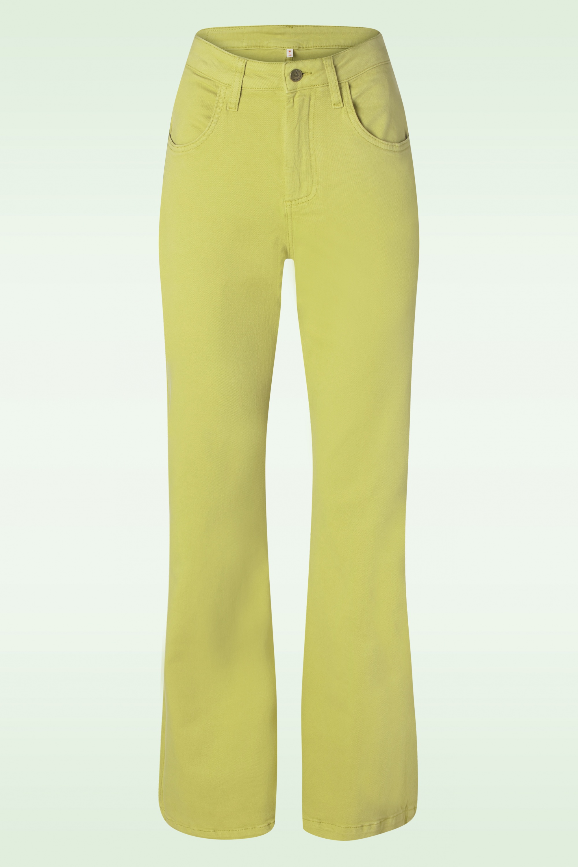 Blutsgeschwister - Yes, we flare broek in Budgie Yellow