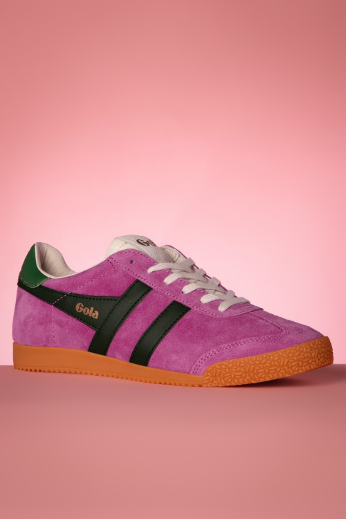 Gola - Gola Elan suède sneakers in fuchsia 2