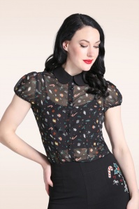 Bunny - Natalie blouse in zwart