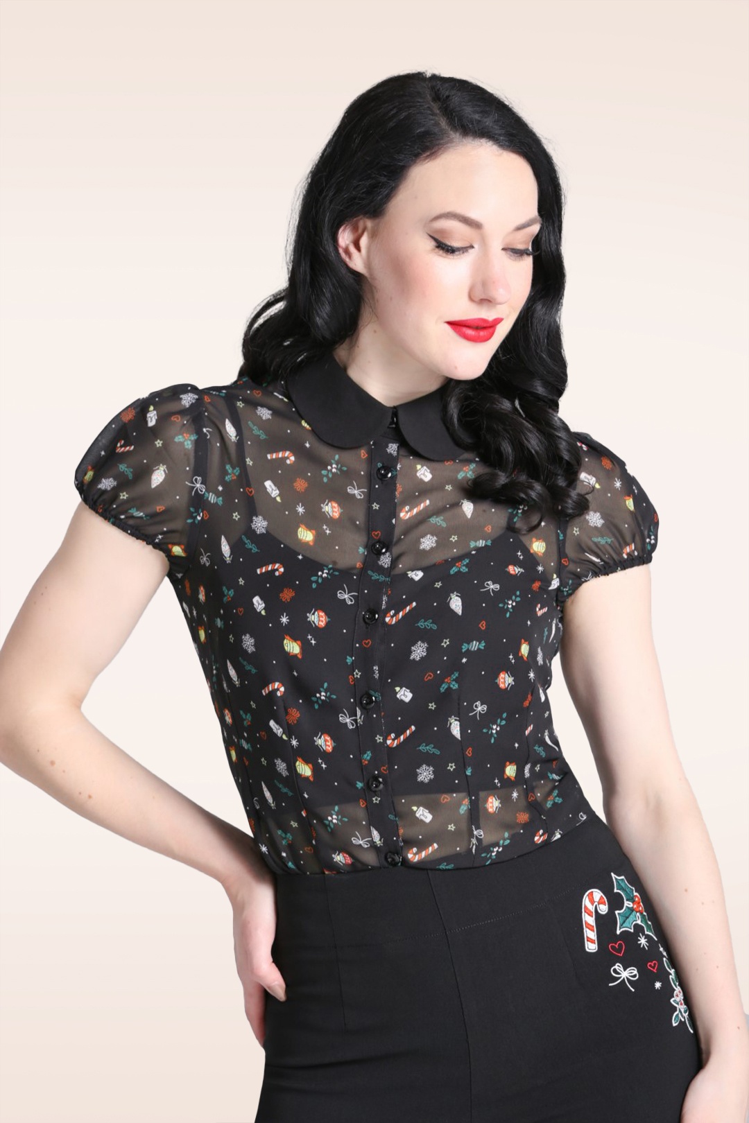 Bunny - Natalie blouse in zwart