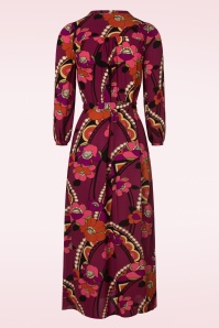 King Louie - Stella Lovechild maxi jurk in cabernet rood 4