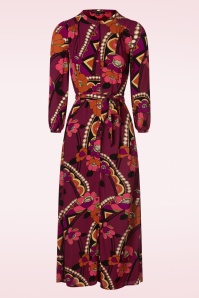 King Louie - Stella Lovechild maxi jurk in cabernet rood 3