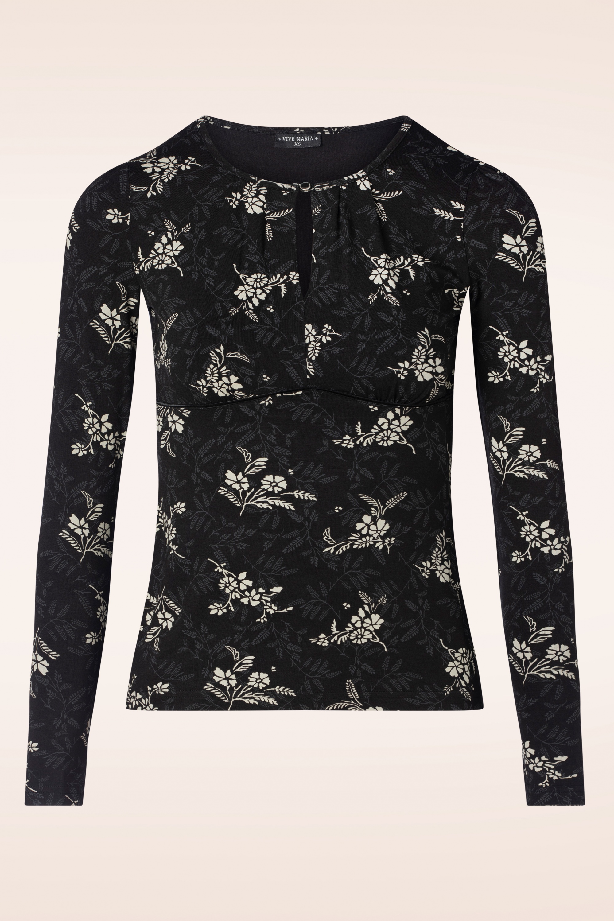 Vive Maria - Reverie flower shirt in zwart