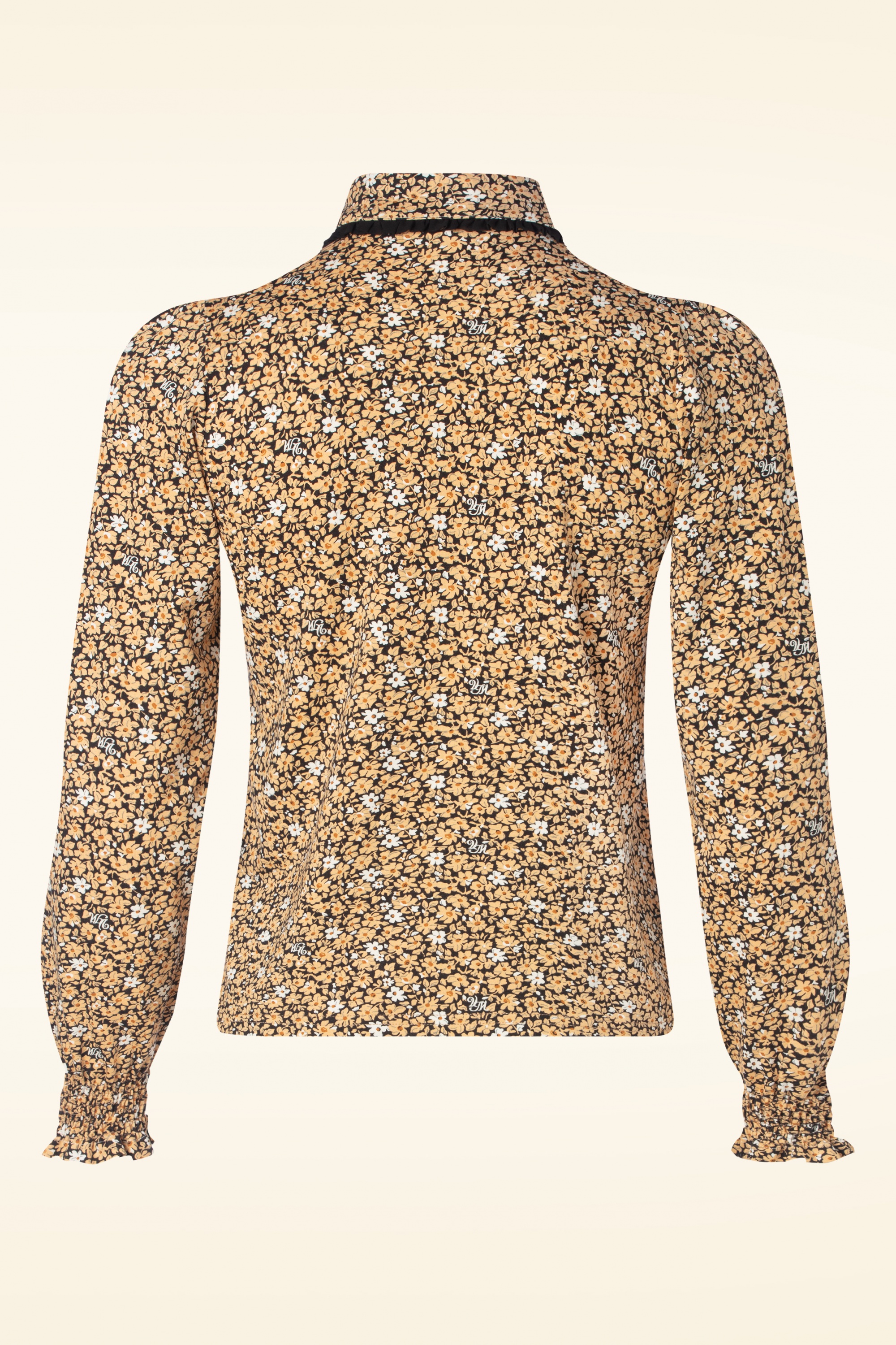 Vive Maria - Golden flower blouse in geel 2