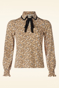 Vive Maria - Golden flower blouse in geel